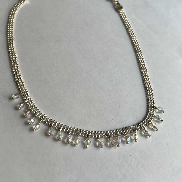 1928 Vintage Timeless Silver Choker Statement Necklace - Picture 5 of 12